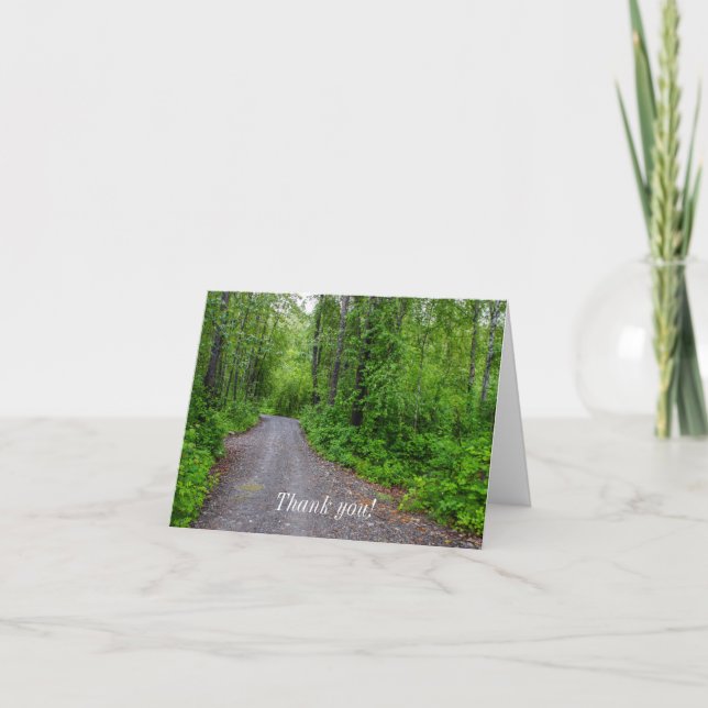 Green Paradise Thank You Card (Front)