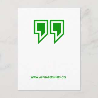 Green Parenthesis Postcard