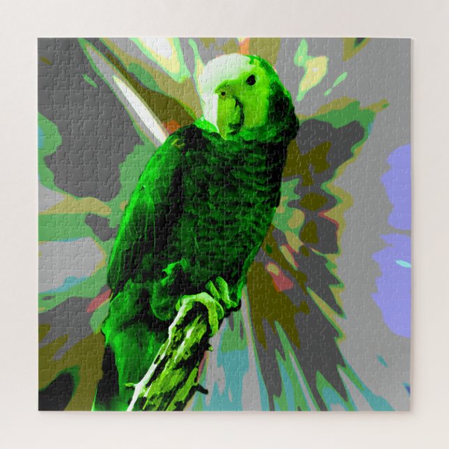 Green Parrot 6537 Jigsaw Puzzle (Vertical)