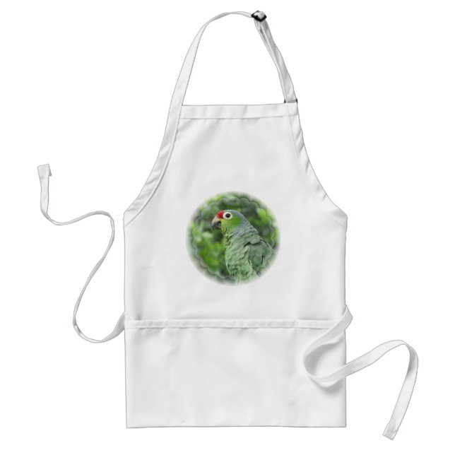 Green Parrot Apron (Front)