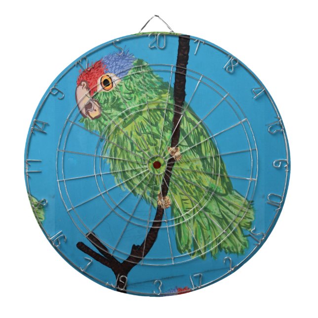 green parrot dartboard (Front)
