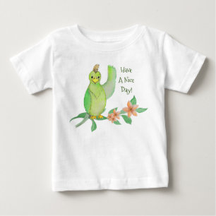 Green Parrot, Have A Nice Day T-Shirt
