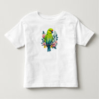 green parrot tshirt