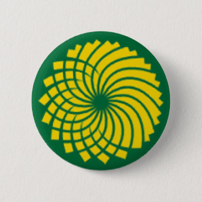 GREEN PARTY 2 INCH ROUND BUTTON (Front)