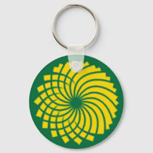 GREEN PARTY KEYCHAIN