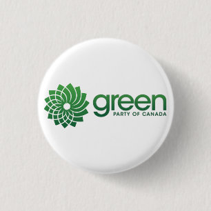 Green Party of Canada Logo 1 Inch Round Button