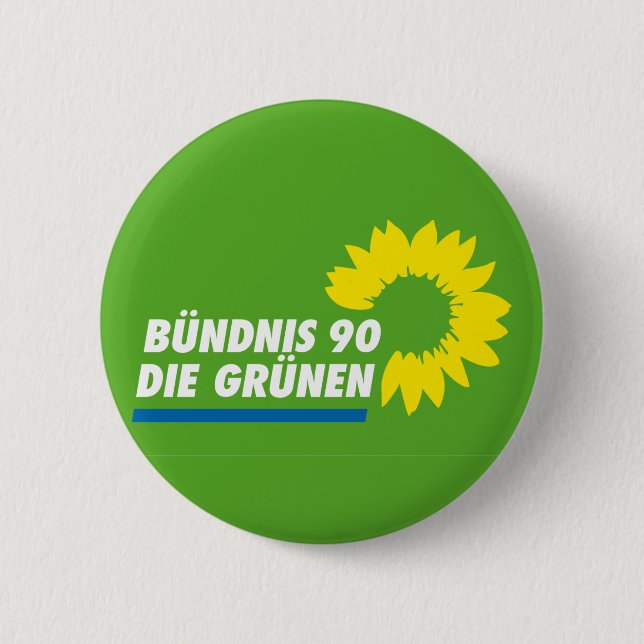 Green Party of Germany 2 Inch Round Button (Front)
