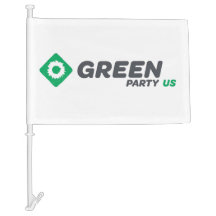 Green Party of the United States Car Flag