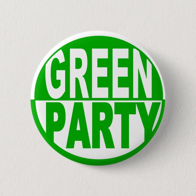 Green Party USA 2 Inch Round Button (Front)