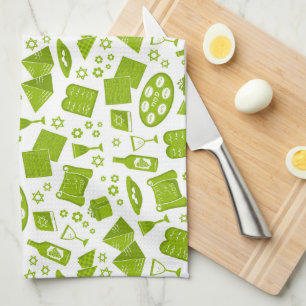 Green Passover  Kitchen Towel