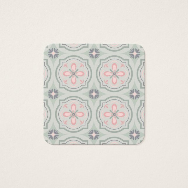 Green Pastel Floral Tiles (Front)