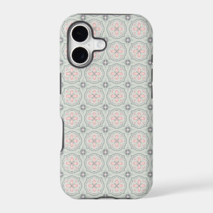 Green Pastel Floral Tiles
