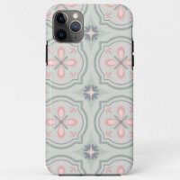 Green Pastel Floral Tiles