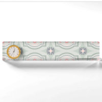 Green Pastel Floral Tiles