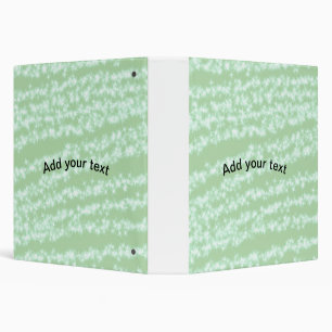 Green pastel glitter sparkle name text boho retro binder