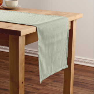 Green pastel. short table runner