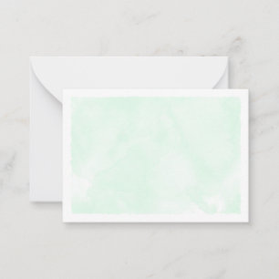 Green Pastel Watercolor Blank All Occasion Card