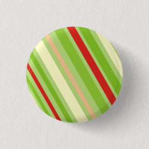 Green Pattern 1 Inch Round Button