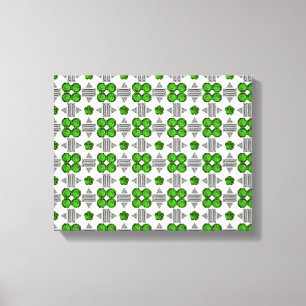 Green Pattern Canvas Print