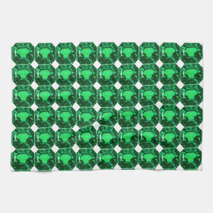 Green Pattern Emerald Kitchen Towel