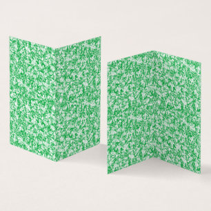 Green Pattern Folded Cards Modern Minimalist Des