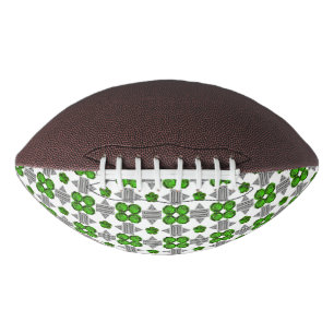 Green Pattern Football