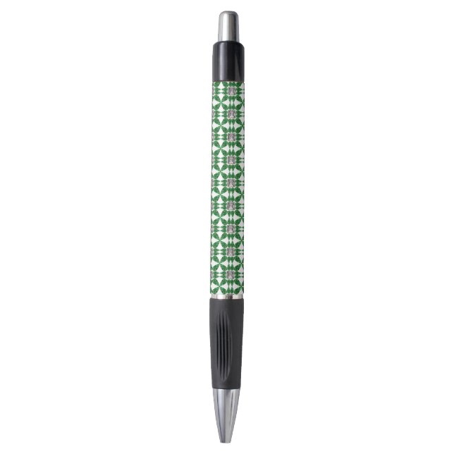 Green Pattern Pen (Front Vertical)