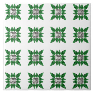 Green Pattern Tile