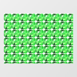 Green Pattern Window Cling