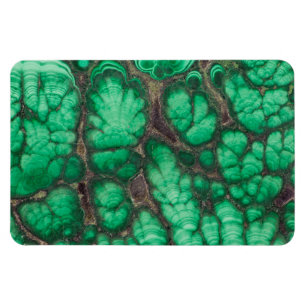 Green Patterned Malachite Magnet