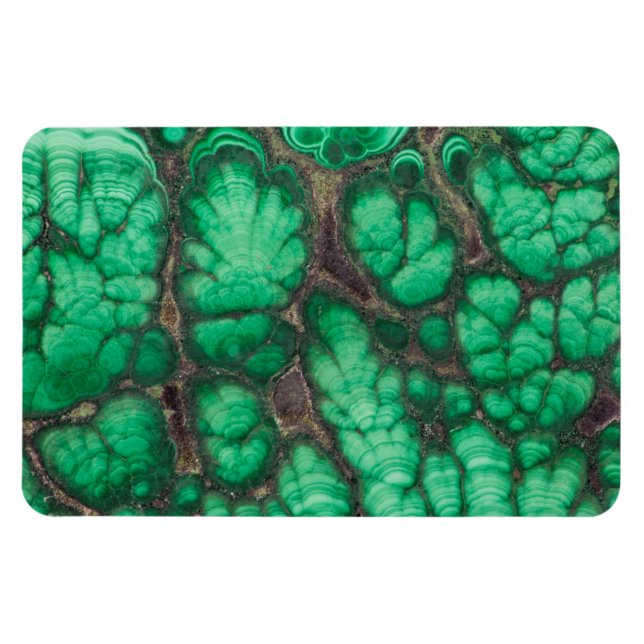 Green Patterned Malachite Magnet (Horizontal)