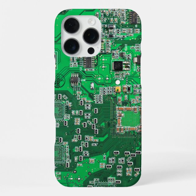 Green PCB Circuit Board Design for IT Pros iPhone Case (Back)