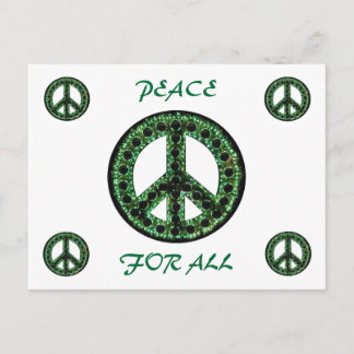 green peace for all postcard