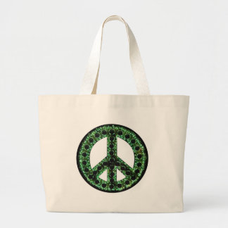 Green Peace Large Tote Bag