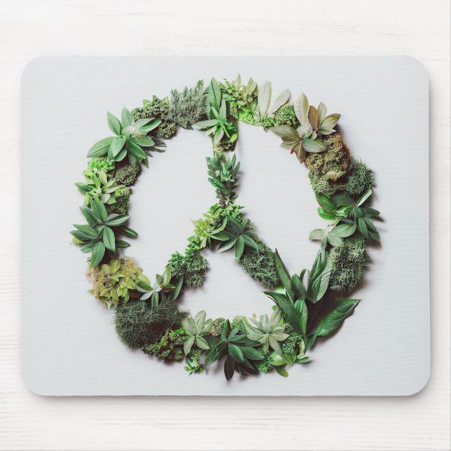 Green Peace Mouse Pad (Front)