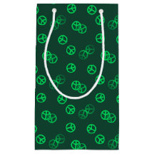 Green Peace Sign Pattern