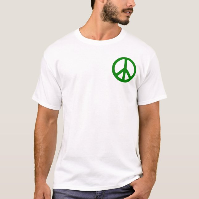 Green Peace Symbol T-Shirt (Front)