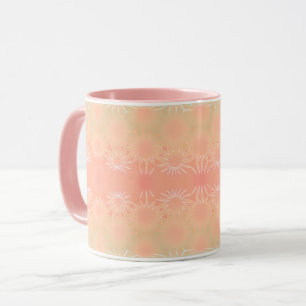 Green, Peach, Melon and Coral Geometric Mug