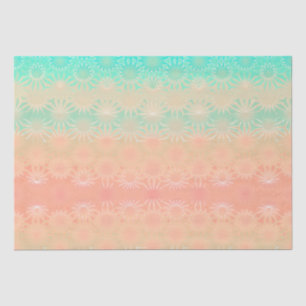 Green, Peach, Melon and Coral Tissue Paper