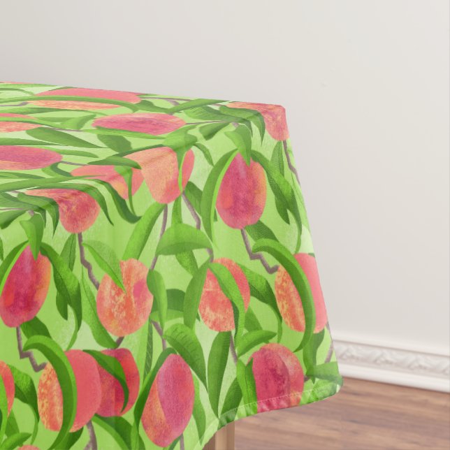Green Peaches Tablecloth (In Situ)