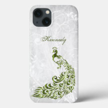 Green Peacock Personalized iPhone X case