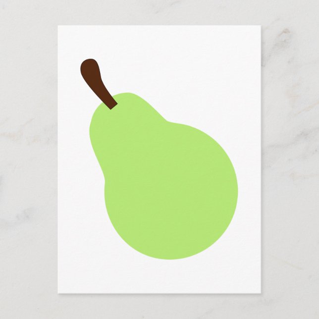 Green pear postcard (Front)