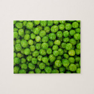 Green Peas Background Jigsaw Puzzle