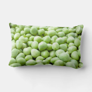 Green peas lumbar pillow