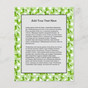 Green Peas Plants Leaves Plaid Vegetable Foods Flyer