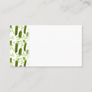 Green Peas Plants Leaves Round Vegetable Foods Business Card