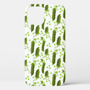 Green Peas Plants Leaves Round Vegetable Foods iPhone 12 Case