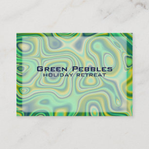 green pebbles business card