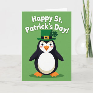 Green Penguin Happy Day Card