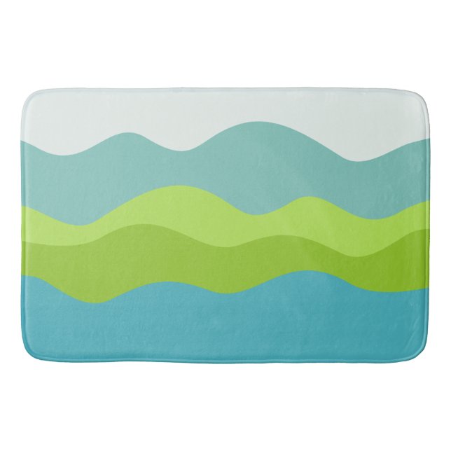 Green Peninsula Bath Mat (Front)